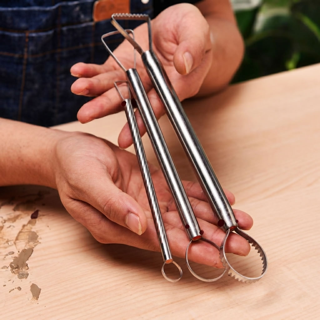 Premium Pottery Tools Set trimming tools